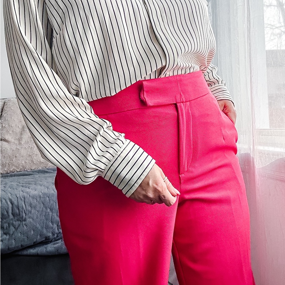 C BY ONE HIGH WAIST TROUSER SZ LG